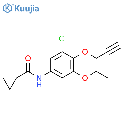 Cyclopropanecarboxamide,N-[3-chloro-5-ethoxy-4-(2-propynyloxy)phenyl]- structure