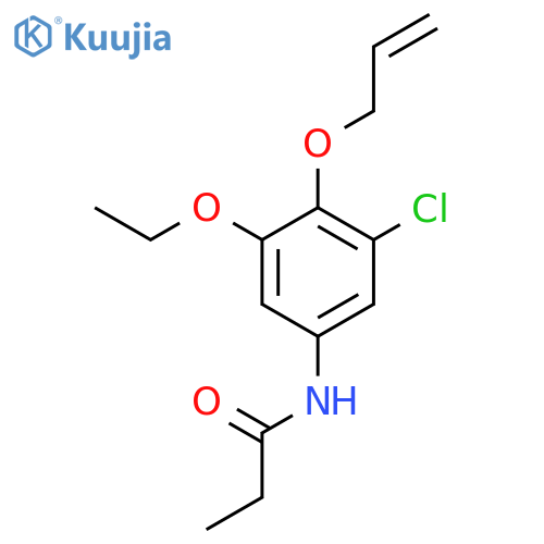Propanamide, N-[3-chloro-5-ethoxy-4-(2-propenyloxy)phenyl]- structure