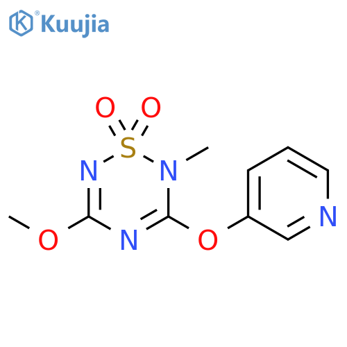 2H-1,2,4,6-Thiatriazine, 5-methoxy-2-methyl-3-(3-pyridinyloxy)-, 1,1-dioxide structure