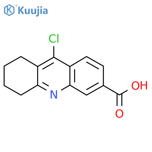 9-chloro-5,6,7,8-tetrahydroacridine-3-carboxylic Acid structure