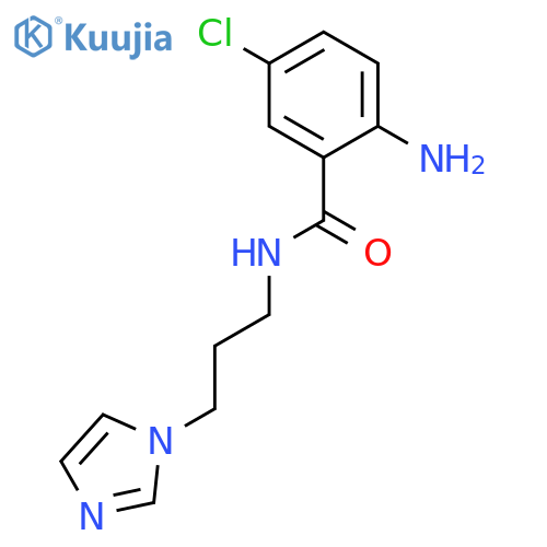 Benzamide, 2-amino-5-chloro-N-[3-(1H-imidazol-1-yl)propyl]- structure