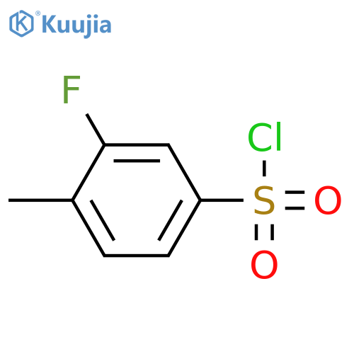 3-Fluoro-4-methylbenzene-1-sulfonyl chloride structure