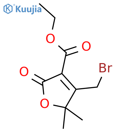 Ethyl 4-(Bromomethyl)-5,5-dimethyl-2-oxo-2,5-dihydrofuran-3-carboxylate structure