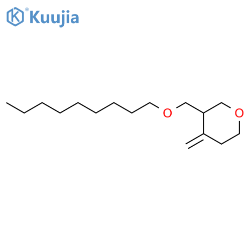2H-Pyran, tetrahydro-4-methylene-3-[(nonyloxy)methyl]- structure
