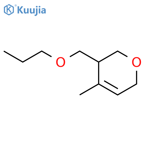 2H-Pyran, 3,6-dihydro-4-methyl-3-(propoxymethyl)- structure
