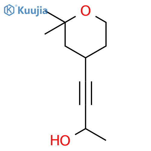 3-Butyn-2-ol, 4-(tetrahydro-2,2-dimethyl-2H-pyran-4-yl)- structure