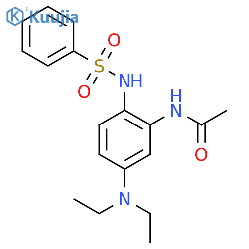 Acetamide, N-[5-(diethylamino)-2-[(phenylsulfonyl)amino]phenyl]- structure