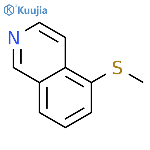 Isoquinoline, 5-(methylthio)- structure