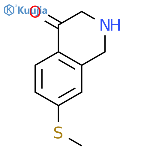 4(1H)-Isoquinolinone, 2,3-dihydro-7-(methylthio)- structure