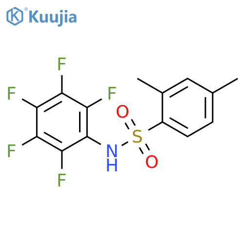 Benzenesulfonamide, 2,4-dimethyl-N-(2,3,4,5,6-pentafluorophenyl)- structure