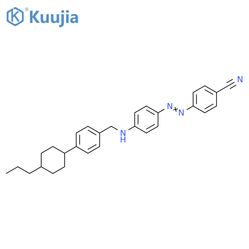 Benzonitrile, 4-[[4-[[[4-(4-propylcyclohexyl)phenyl]methyl]amino]phenyl]azo]- (9CI) structure