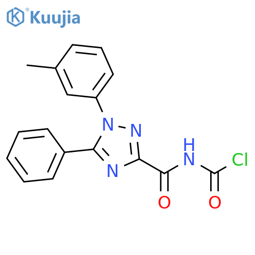 Carbamic chloride, [[1-(3-methylphenyl)-5-phenyl-1H-1,2,4-triazol-3-yl]carbonyl]- (9CI) structure