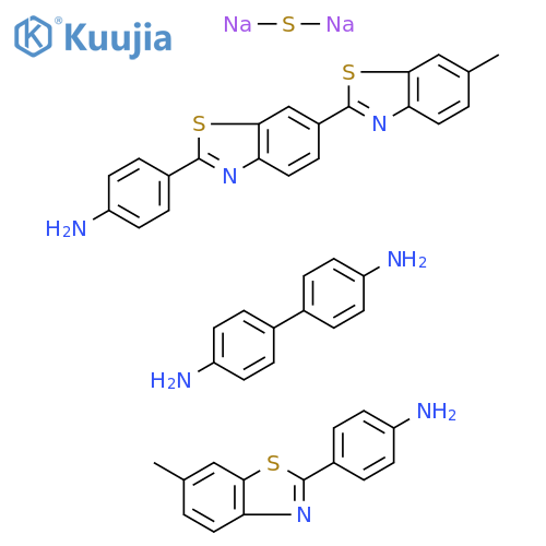 [1,1'-Biphenyl]-4,4'-diamine, reaction products with 4-(6-methyl-2-benzothiazolyl)benzenamine, 4-(6-methyl[2,6'-bibenzothiazol]-2'-yl)benzenamine and sodium sulfide structure