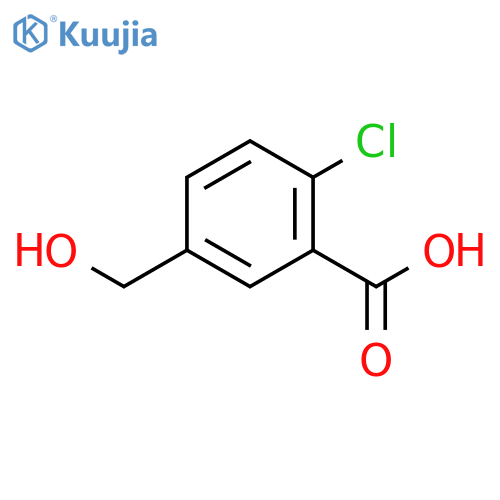 2-Chloro-5-(hydroxymethyl)benzoic Acid structure