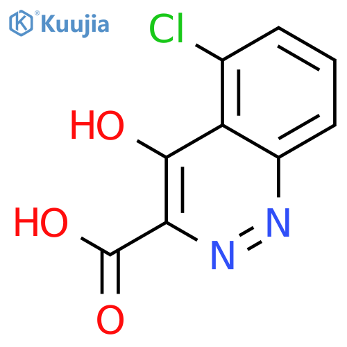 3-Cinnolinecarboxylic acid, 5-chloro-4-hydroxy- structure