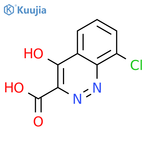8-chloro-4-hydroxy-3-Cinnolinecarboxylic acid structure