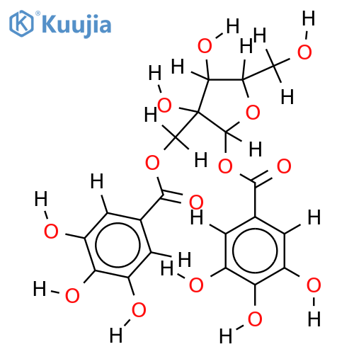 1,2'-di-O-galloyl-D-hamamelofuranose structure