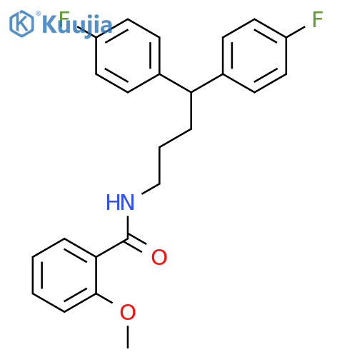Benzamide, N-[4,4-bis(4-fluorophenyl)butyl]-2-methoxy- structure