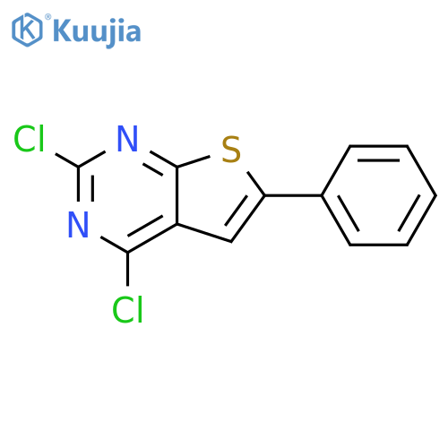 2,4-Dichloro-6-phenylthieno[2,3-d]pyrimidine structure