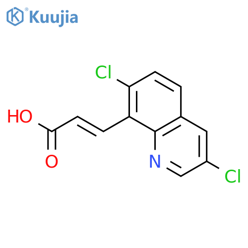 2-PROPENOIC ACID, 3-(3,7-DICHLORO-8-QUINOLINYL)- structure