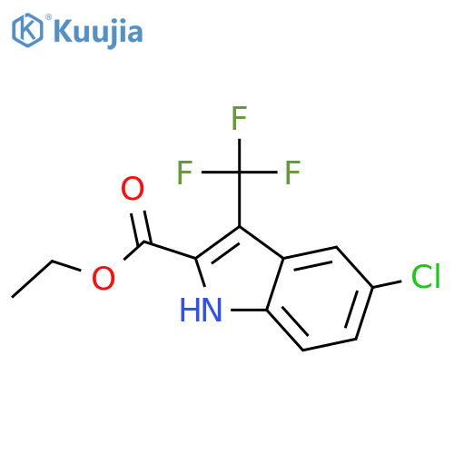 Ethyl 5-Chloro-3-(trifluoromethyl)-1H-indole-2-carboxylate structure