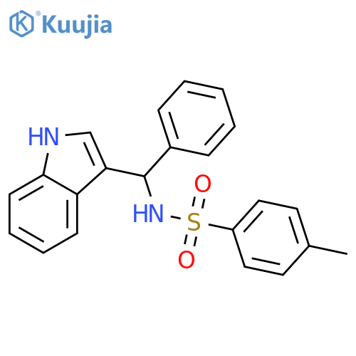 Benzenesulfonamide, N-[(S)-1H-indol-3-ylphenylmethyl]-4-methyl- structure