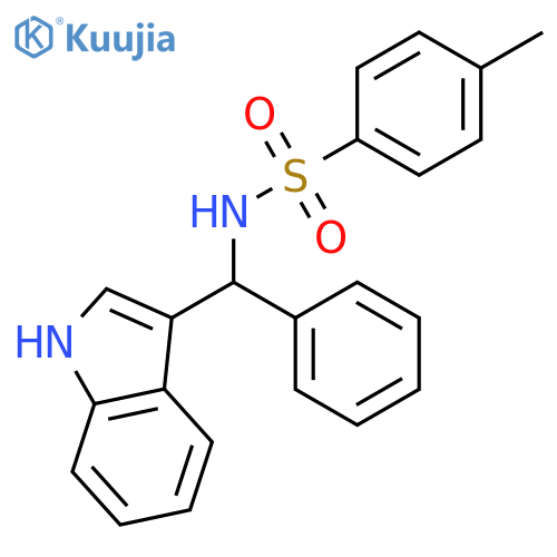 BENZENESULFONAMIDE, N-(1H-INDOL-3-YLPHENYLMETHYL)-4-METHYL-, (+)- structure