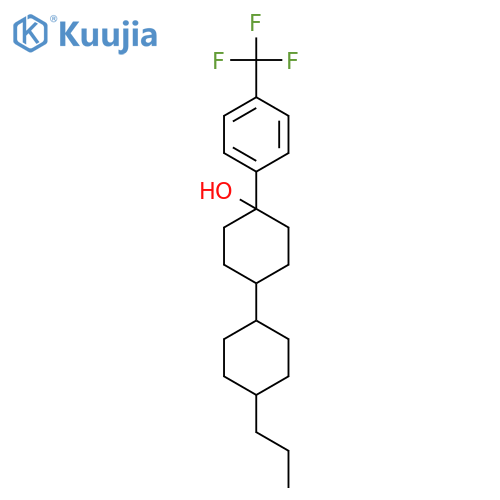 [1,1'-Bicyclohexyl]-4-ol, 4'-propyl-4-[4-(trifluoromethyl)phenyl]- structure