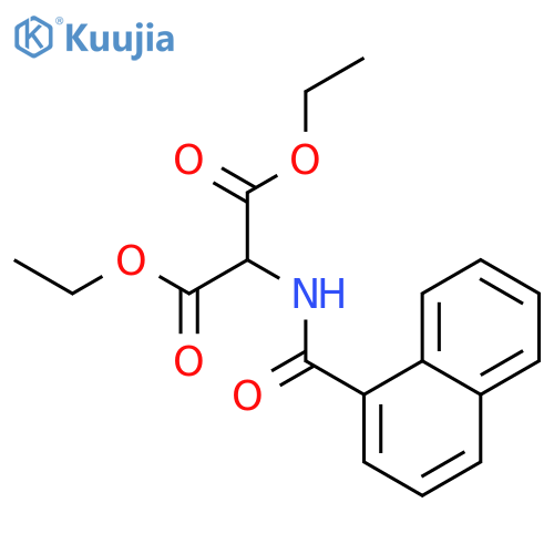 Propanedioic acid, [(1-naphthalenylcarbonyl)amino]-, diethyl ester structure