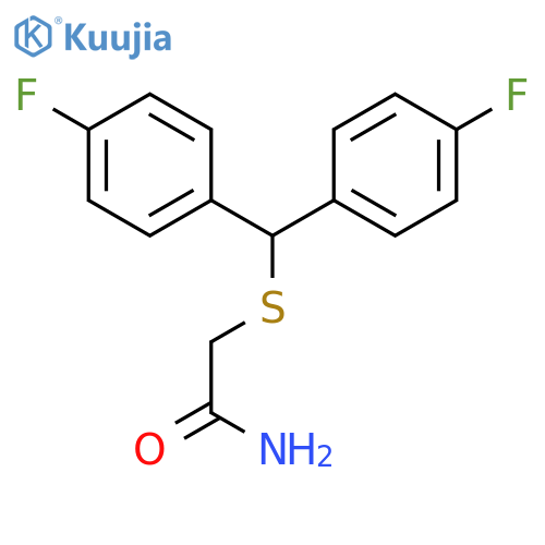 2-{bis(4-fluorophenyl)methylsulfanyl}acetamide structure