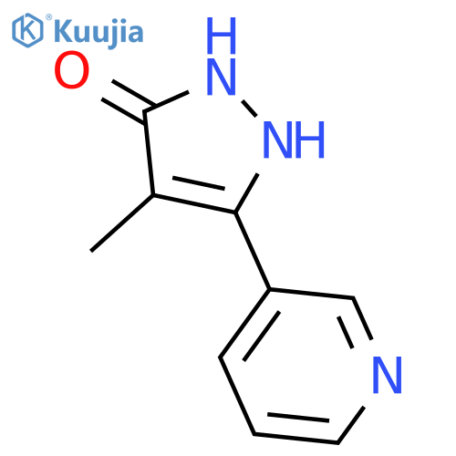 3H-Pyrazol-3-one, 1,2-dihydro-4-methyl-5-(3-pyridinyl)- structure