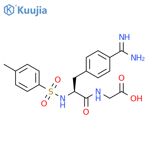 Glycine, N-[4-(aminoiminomethyl)-N-[(4-methylphenyl)sulfonyl]phenylalanyl]- (9CI) structure