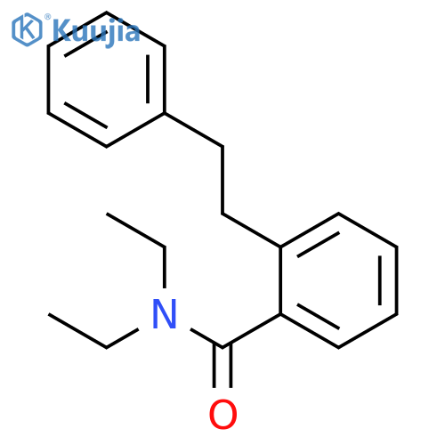 Benzamide, N,N-diethyl-2-(2-phenylethyl)- structure