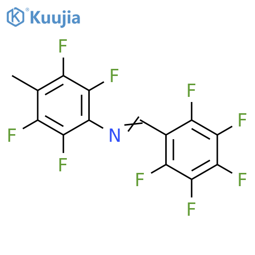 Benzenamine,2,3,5,6-tetrafluoro-4-methyl-N-[(pentafluorophenyl)methylene]- structure