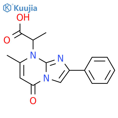 2-(7-Methyl-5-Oxo-2-Phenyl-5h-Imidazo1,2-APyrimidin-8-Yl)-Propionic Acid structure