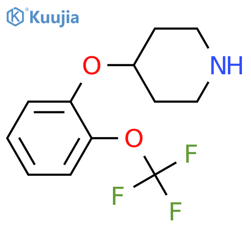 4-(2-(Trifluoromethoxy)phenoxy)piperidine structure