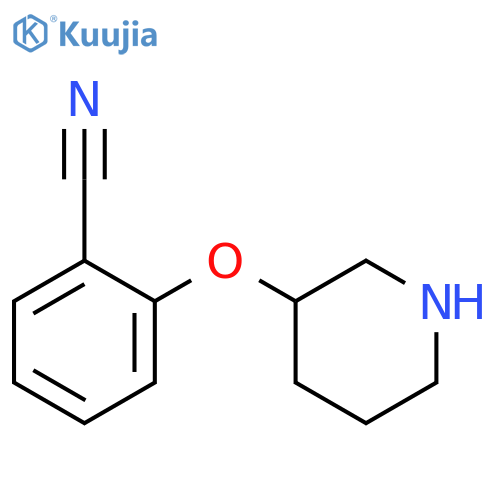 2-(piperidin-3-yloxy)benzonitrile structure
