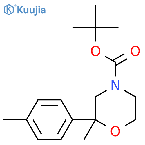 2-Methyl-2-P-Tolyl-Morpholine-4-Carboxylic Acid Tert-Butyl Ester structure