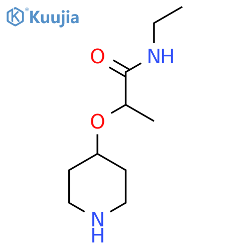 N-ethyl-n-methyl-2-piperidin-4-yloxyacetamide structure
