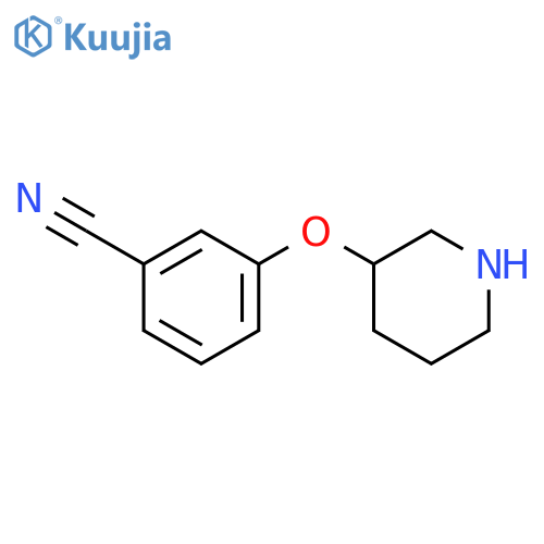 3-(Piperidin-3-yl-oxy)benzonitrile structure