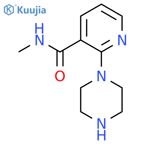 N-Methyl-2-(1-piperazinyl)nicotinamide structure