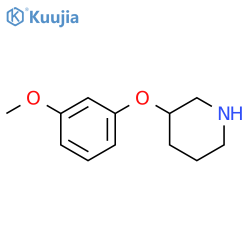 3-(3-METHOXYPHENOXY)PIPERIDINE structure
