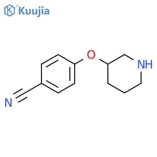 4-(piperidin-3-yloxy)benzonitrile structure