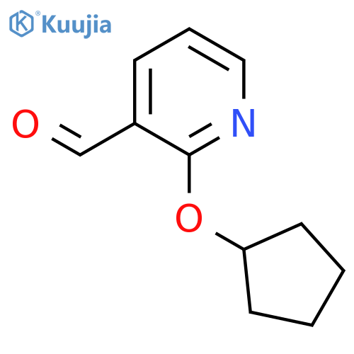 2-Cyclopentyloxypyridine-3-carboxaldehyde structure