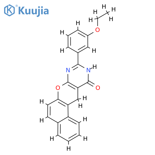 2-(3-ethoxyphenyl)-4,5-dihydro-3H-12-oxa-1,3-diazatetraphen-4-one structure