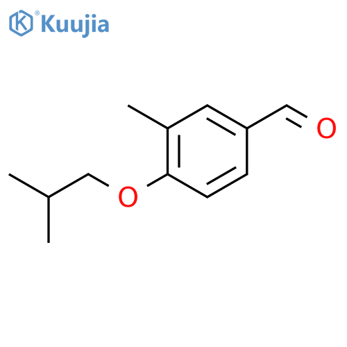 3-methyl-4-(2-methylpropoxy)benzaldehyde structure
