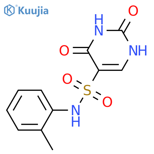N-(2-methylphenyl)-2,4-dioxo-1H-pyrimidine-5-sulfonamide structure