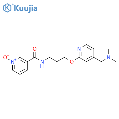 3-Pyridinecarboxamide, N-[3-[[4-[(dimethylamino)methyl]-2-pyridinyl]oxy]propyl]-, 1-oxide structure