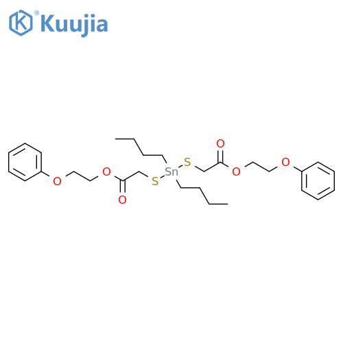 8-Oxa-3,5-dithia-4-stannadecanoic acid, 4,4-dibutyl-7-oxo-10-phenoxy-, 2-phenoxyethyl ester (9CI) structure