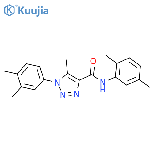 N-(2,5-dimethylphenyl)-1-(3,4-dimethylphenyl)-5-methyl-1H-1,2,3-triazole-4-carboxamide structure